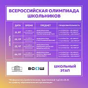  Последняя неделя школьного этапа ВсОШ — один предмет, четыре профиля! 