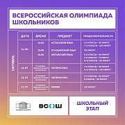 Предпоследняя неделя школьного этапа ВсОШ скоро начнётся!